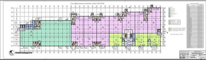 план первого этажа производственно-складского комплекса